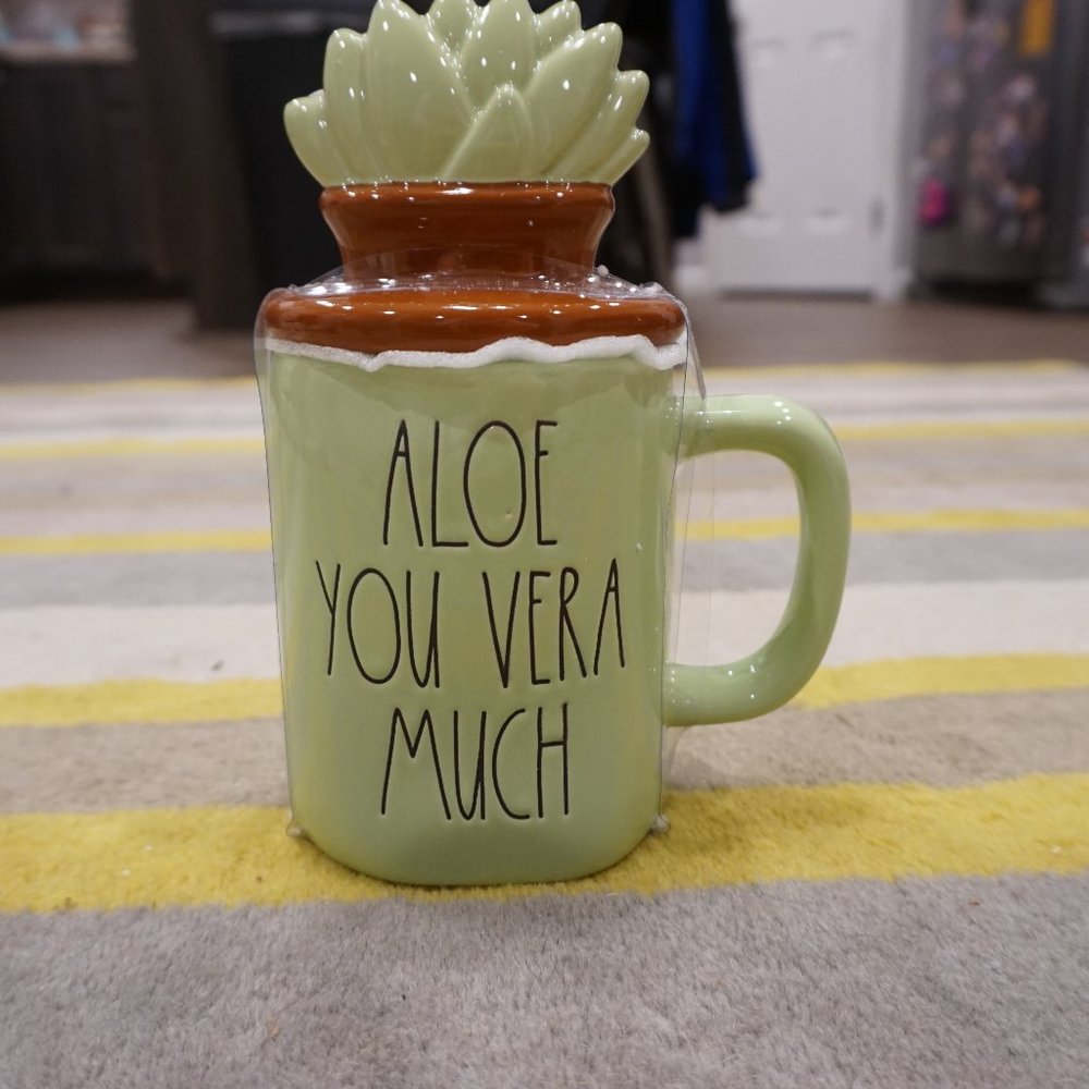 Rae Dunn Aloe Vera Figural Mug